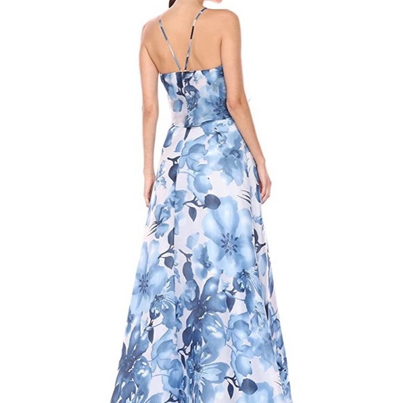 Carmen Marc Valvo Organza Halter Popover Ballgown - Picture 2 of 2